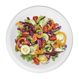 Reusable Plate Deep Economic PS White Ø22cm (450 Units)