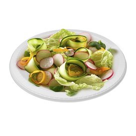 Reusable Plate Deep Economic PS White Ø22cm (50 Units)