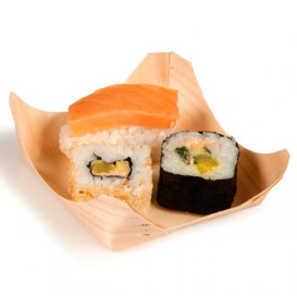 Pine Leaf Tray 10x10x3,5cm (100 Units)  