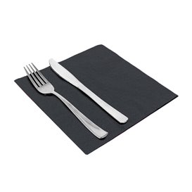 Paper Napkin with Border 40x40cm 2C Black (100 Units)