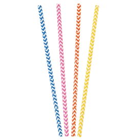 Straight Paper Cane Colors Ø8mm 40cm (50 Units)