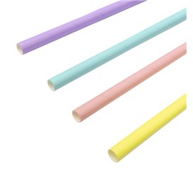 Straight Paper Cane Colors Ø1,2cm 20cm (50 Units)