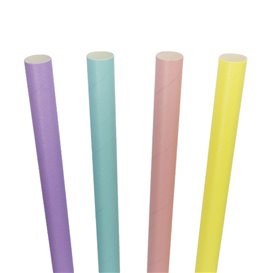 Straight Paper Cane Colors Ø1,2cm 20cm (50 Units)