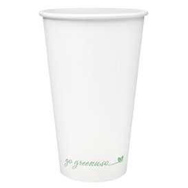 Paper Cup White 16Oz/500ml Ø9cm (500 Units)