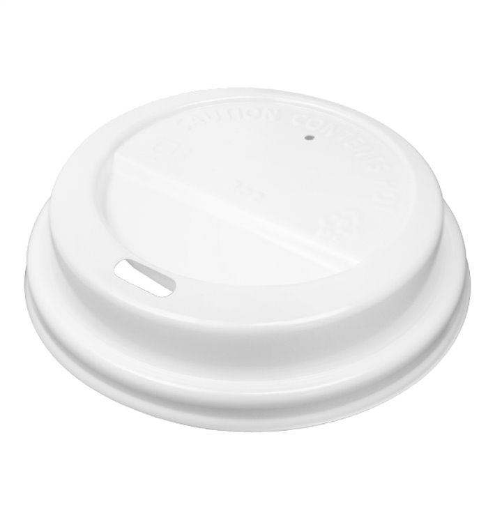 Lid for Paper Cup Hole White 12, 16 and 22 Oz Ø9,0cm (1000 Units)