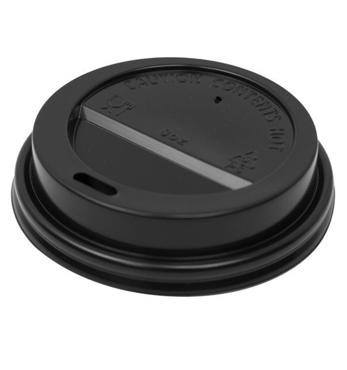 Travel Lid with White Paper Hole Ø9,0cm (1.000 Units)