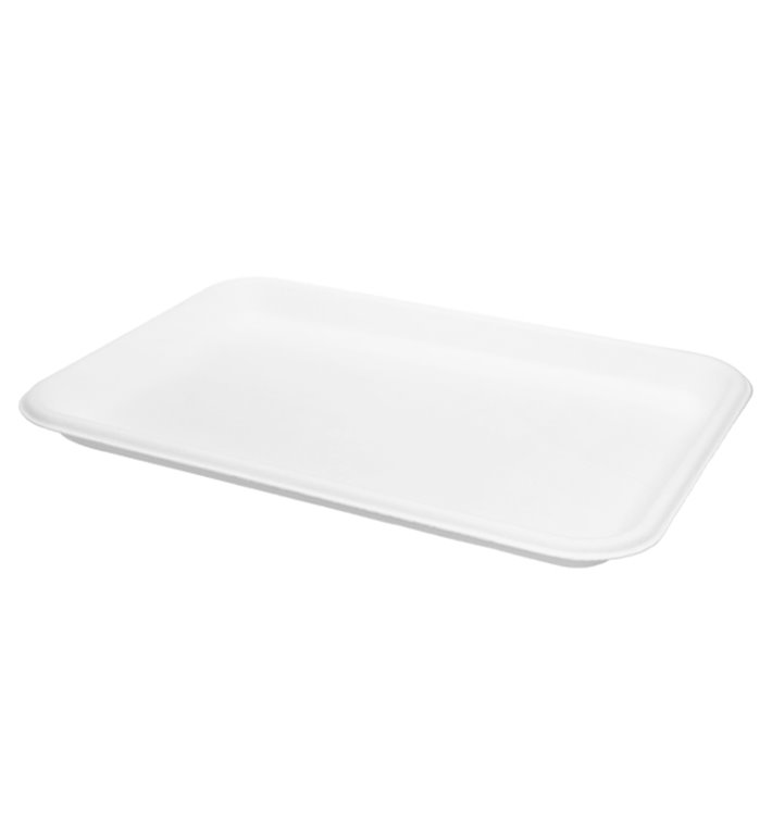 White Sugar Cane Tray 20,5x14,5cm (500 Units)