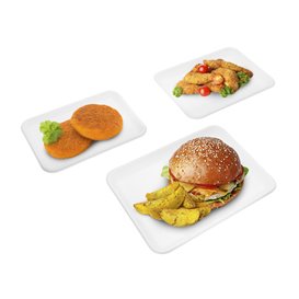 White Sugar Cane Tray 24,5x17,5cm (50 Units) 