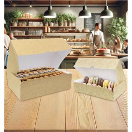 Kraft Cardboard Bakery Box 17,5x11,5x4,7cm 250g (20 Units) 