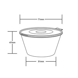 Plastic Container APET Round shape Transparente 125ml (405 Units)
