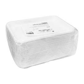 White Sugar Cane Tray 20,5x14,5cm (50 Units)
