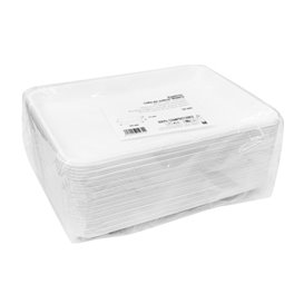 White Sugar Cane Tray 24,5x17,5cm (500 Units)