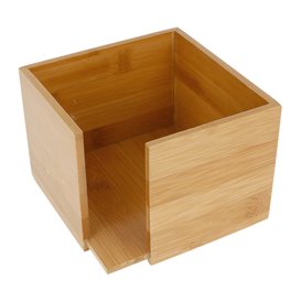 Bamboo Napkin Holder 13,5x13,5x10cm (12 Units)