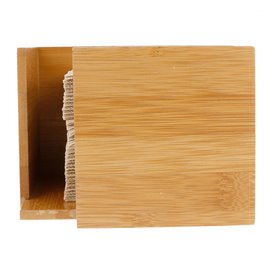 Bamboo Napkin Holder 13,5x13,5x10cm (12 Units)