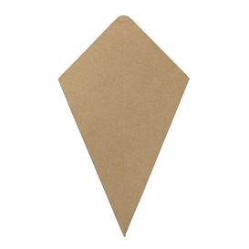 Paper Dipping Cone Kraft 26,5cm 250g (500 Units)