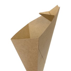 Paper Dipping Cone Kraft 19,5cm 100g (50 Units)