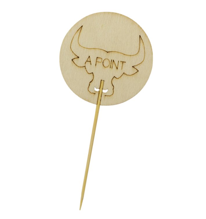 Bamboo Cooking Stick “A Point” 9cm (60 Units)