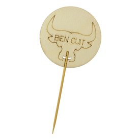 Bamboo Cooking Stick “Bien Cuit” 9cm (60 Units)