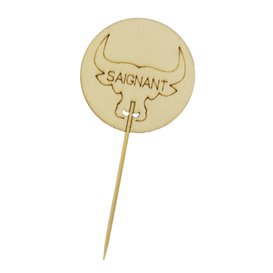 Bamboo Cooking Stick “Saignant” 9cm (60 Units)