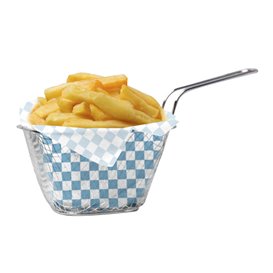 Paper Food Wrap Grease-Proof “Vichy” Blue 20x24,5cm (1.000 Units)