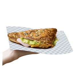 Paper Food Wrap Grease-Proof “Vichy” Blue 20x24,5cm (1.000 Units)
