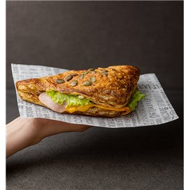 Paper Food Wrap Grease-Proof “Paraules” 20x24,5cm (1.000 Units)