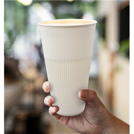 Durable Reusable Tumbler PP Cream 470ml Ø9,6cm (5 Units)  