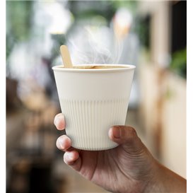 Durable Reusable Tumbler PP Cream 230ml Ø9,6cm (5 Units)  