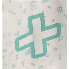 Paper Bag Pharmacy White 14+7x24cm (1000 Units)