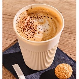 Durable Reusable Tumbler PP Cream 355ml Ø9,6cm (100 Units)