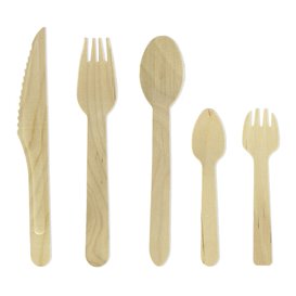 Wooden Fork Eco 16cm (100 Units)