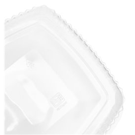 Hinged High Lid Food Container Microwavable in PP 1500ml (25 Units)