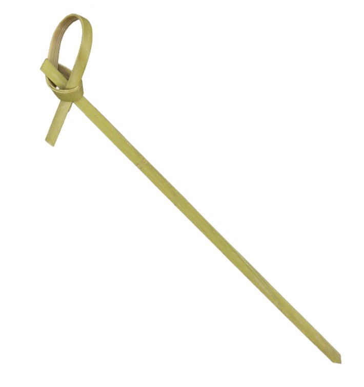 Bamboo Bow Skewer Natural 15cm (50 Units)  