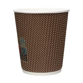 Paper Cup Ripple Wall Kraft 9Oz/270ml Ø8,0cm (1.050 Units)