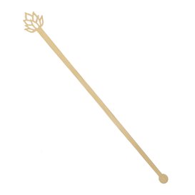 Bamboo Lotus Blossom Drink Stirrer 18cm (600 Units)