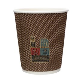 Paper Cup Ripple Wall Kraft 9Oz/270ml Ø8,0cm (1.050 Units)