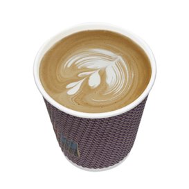 Paper Cup Ripple Wall Kraft 9Oz/270ml Ø8,0cm (25 Units)