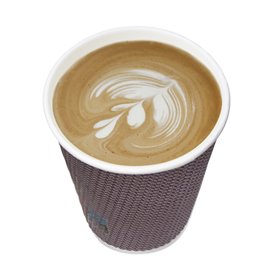 Paper Cup Ripple Wall Kraft 9Oz/270ml Ø8,0cm (1.050 Units)