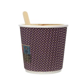 Paper Cup Ripple Wall Kraft 9Oz/270ml Ø8,0cm (25 Units)