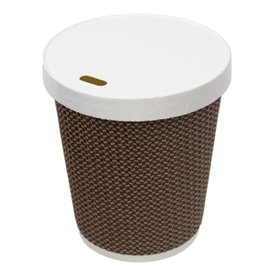 Travel Lid with White Paper Hole Ø8,0cm (1.000 Units)