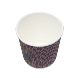 Paper Cup Ripple Wall Kraft 9Oz/270ml Ø8,0cm (1.050 Units)