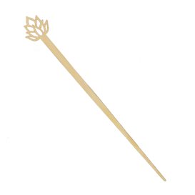 Bamboo Lotus Blossom Drink Stirrer 12cm (600 Units)