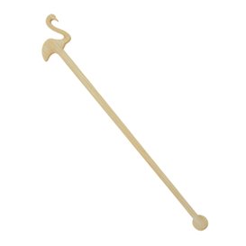 Bamboo Pink Flamingo Drink Stirrer 14cm (600 Units)