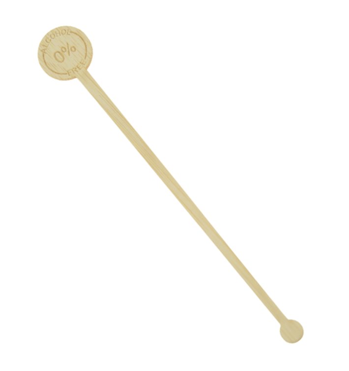 Bamboo 0% Alcohol Drink Stirrer 14cm (50 Units)