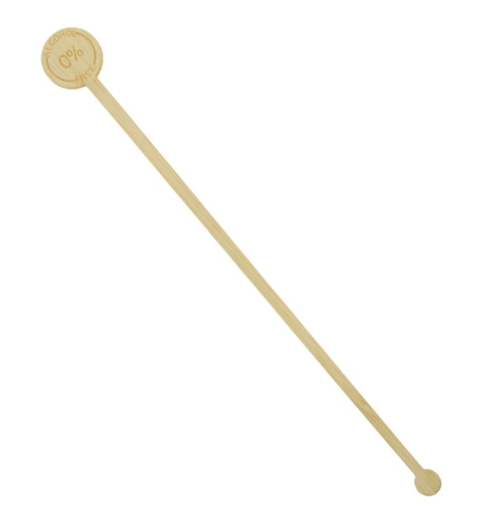 Bamboo 0% Alcohol Drink Stirrer 18cm (50 Units)