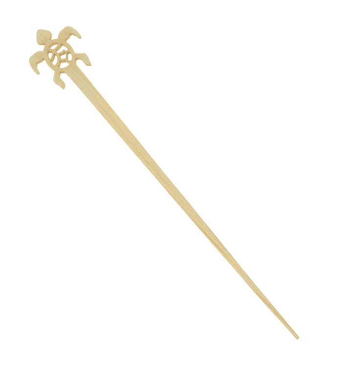 Turtle Bamboo Drink Stirrer 12cm (600 Units)