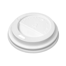 Lid for Paper Cup Hole 4Oz/120ml White Ø6,2cm (1.000 Units)