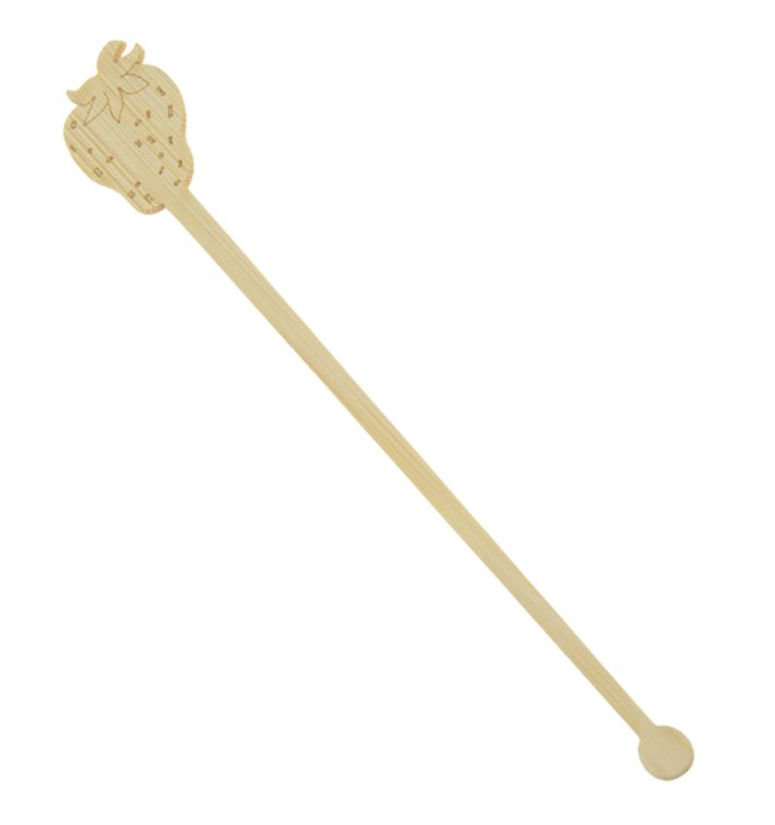 Bamboo Stirrer Strawberry for Drink 14cm (600 Units)