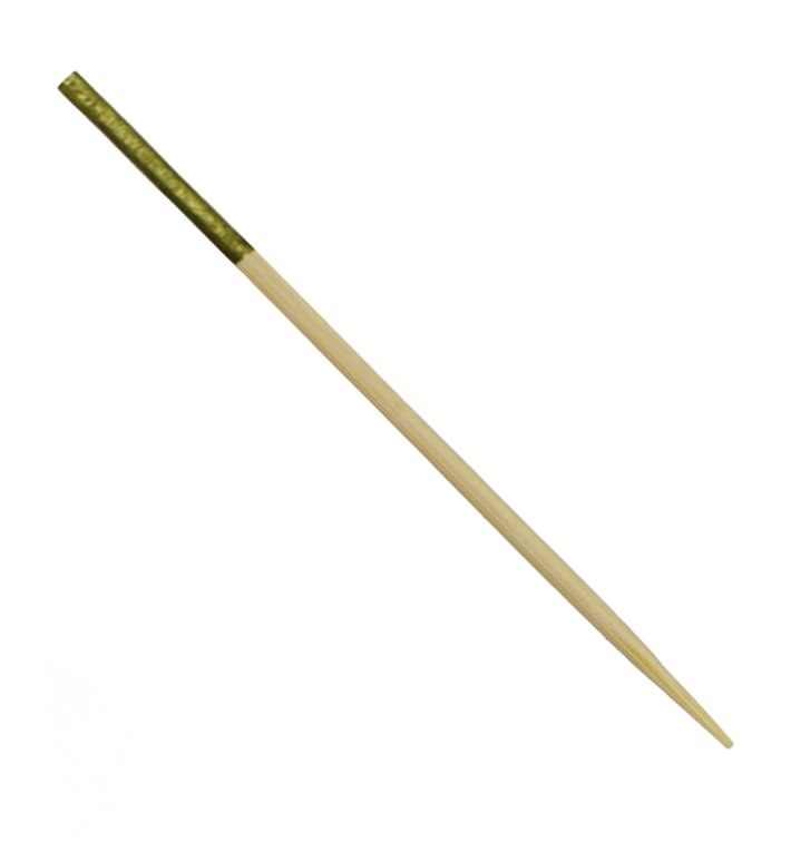 Bamboo Skewer Gold Tip 7cm (300 Units)