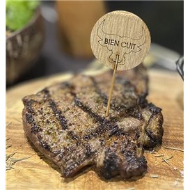 Well Done Food Marker “Bien Cuit” 9 cm (60 Units)